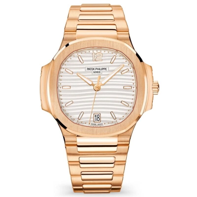 Patek Nautilus Ladies Watch 7118/1R-001 Rose Gold with White dial (35mm) Super Clone