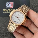 Patek Nautilus Ladies Watch 7118/1R-001 Rose Gold with White dial (35mm) Super Clone