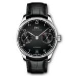 IWC PORTUGUESE  BLACK LEATHER STRAP 42mm Replica