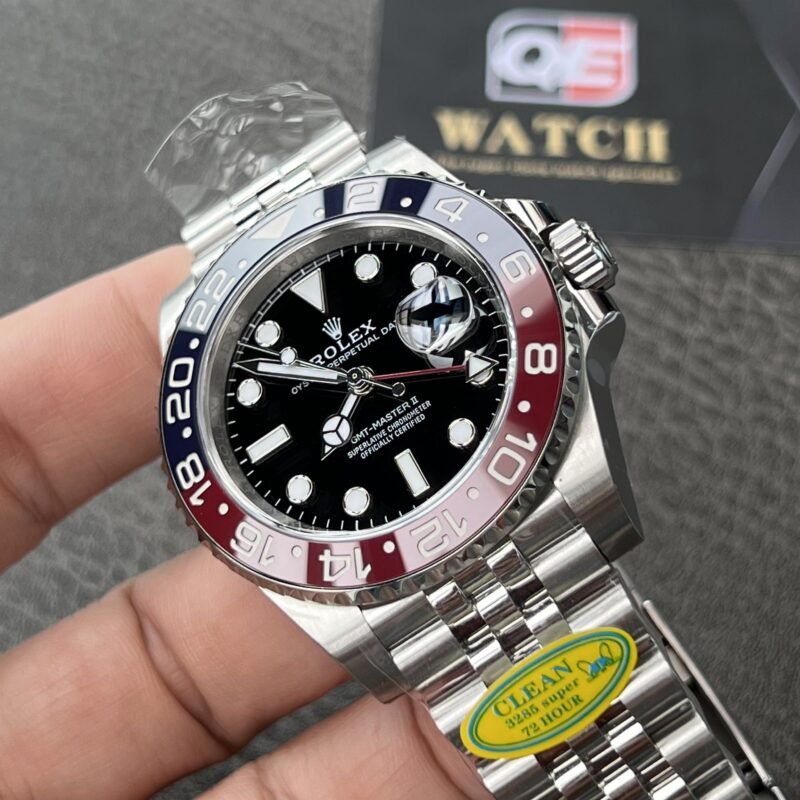 Rolex GMT Master II 126710BLRO Stainless Steel 'Pepsi' on Jubilee (40mm) Super Clone