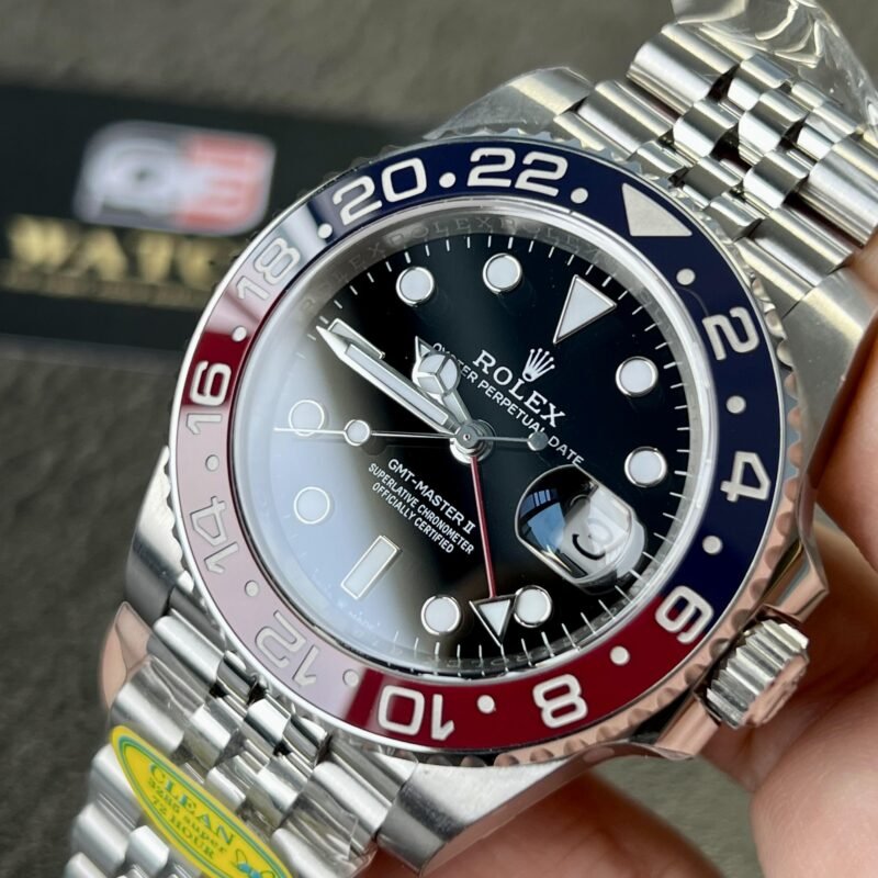 Rolex GMT Master II 126710BLRO Stainless Steel 'Pepsi' on Jubilee (40mm) Super Clone