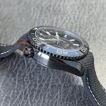 Omega Planet Ocean Deep Black Ceramic GMT Watch on Black Nylon Strap Super Clone