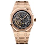 Audemars Piguet Royal Oak 15407OR.oo.1220OR.01 Skeleton Grey Openworked Dial 41Mm Rose gold Super Clone