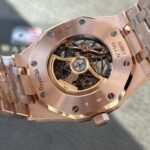 Audemars Piguet Royal Oak 15407OR.oo.1220OR.01 Skeleton Grey Openworked Dial 41Mm Rose gold Super Clone