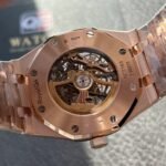 Audemars Piguet Royal Oak 15407OR.oo.1220OR.01 Skeleton Grey Openworked Dial 41Mm Rose gold Super Clone