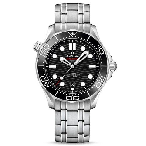 Seamaster Diver 300M Black Ceramic Bezel Black Ceramic Dial on SS Bracelet 42mm