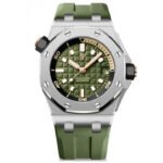 Royal Oak Offshore Diver 15720 Stainless Steel with Green Dial (42mm) Super Clone