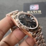 Rolex Day-Date m228235-0055 Rose gold with Slate Ombré Dial President bracelet (40mm) Super Clone