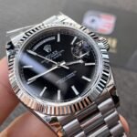 Rolex Day-Date m228239-0004 White gold with Black Dial President bracelet (40mm) Super Clone