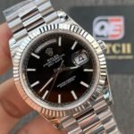 Rolex Day-Date m228239-0004 White gold with Black Dial President bracelet (40mm) Super Clone