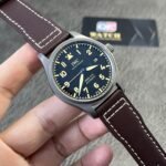 Mark XVIII IW327006 Titanium 40mm Brown Leather Strap Super Clone