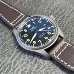 Mark XVIII IW327006 Titanium 40mm Brown Leather Strap Super Clone