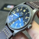 Mark XVIII IW327006 Titanium 40mm Brown Leather Strap Super Clone