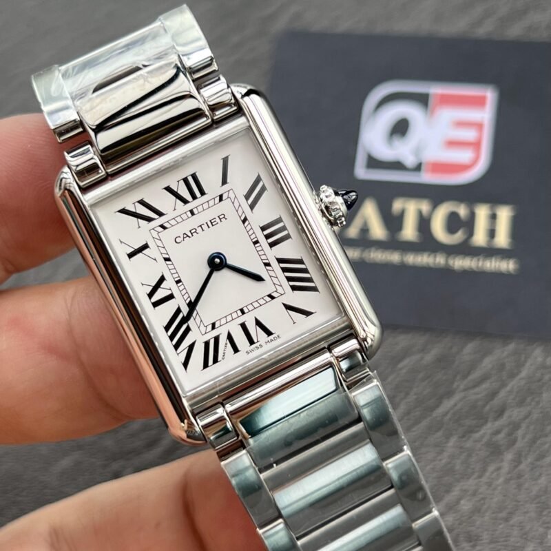 Cartier Tank Must WSTA0052 Large Model Quartz Movement Steel 33.7mm X 25.5mm Super Clone