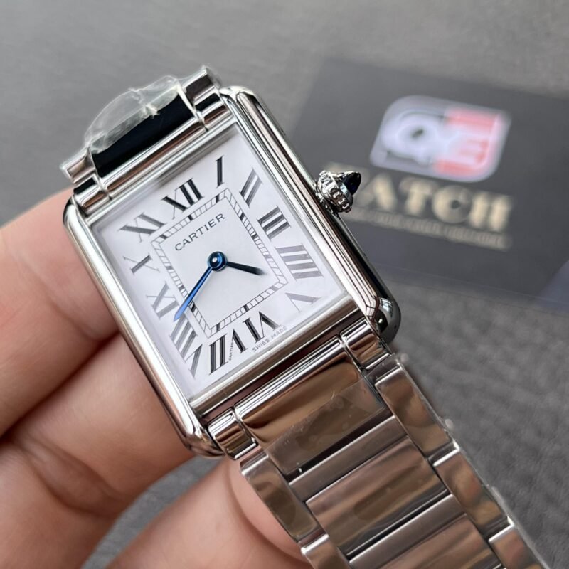 Cartier Tank Must WSTA0052 Large Model Quartz Movement Steel 33.7mm X 25.5mm Super Clone