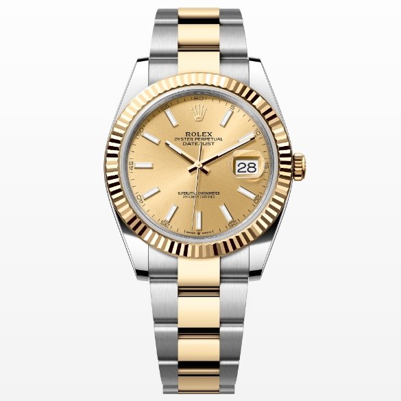 Rolex DateJust 41 m126333-0009 Two Tone Yellow gold on Oyster with Yellow Gold Dial Super clone