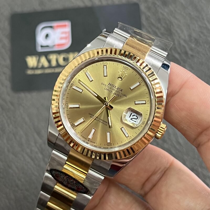 Rolex DateJust 41 m126333-0009 Two Tone Yellow gold on Oyster with Yellow Gold Dial Super clone