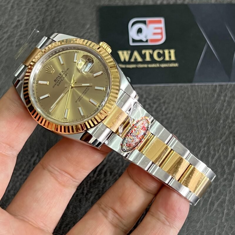 Rolex DateJust 41 m126333-0009 Two Tone Yellow gold on Oyster with Yellow Gold Dial Super clone