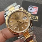 Rolex DateJust 41 m126333-0009 Two Tone Yellow gold on Oyster with Yellow Gold Dial Super clone