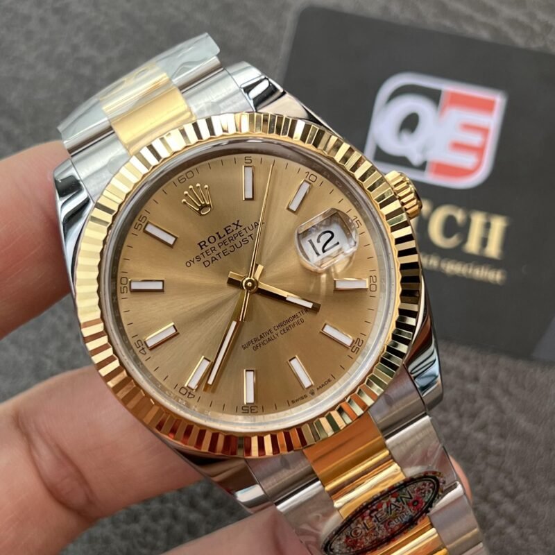 Rolex DateJust 41 m126333-0009 Two Tone Yellow gold on Oyster with Yellow Gold Dial Super clone