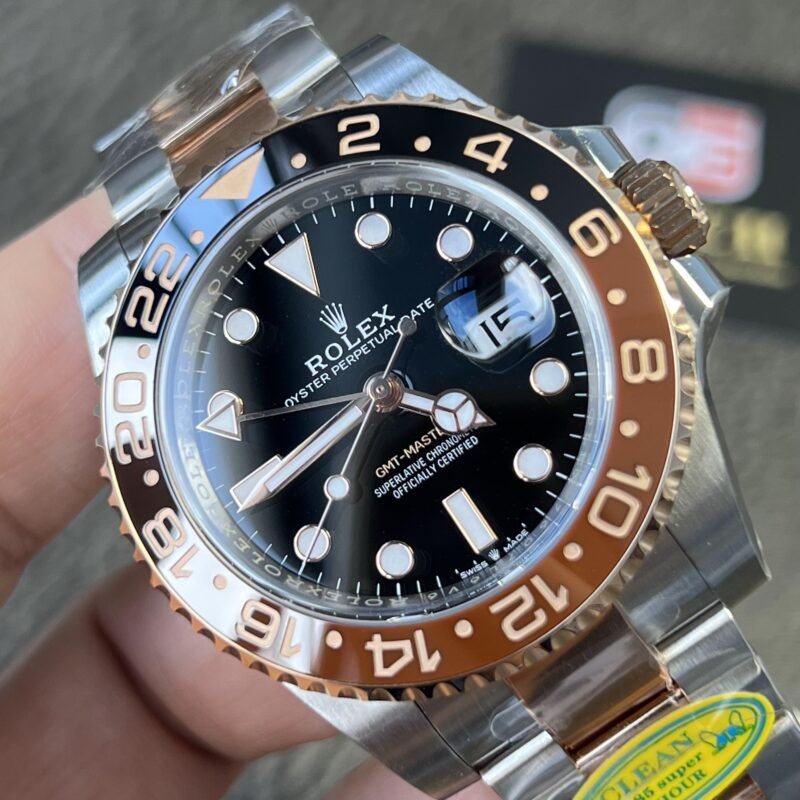 Rolex GMT Master II 126711CHNR Root Beer steel and rose gold 40mm Super Clone