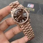 Rolex Day-Date m228235-0003 Rose gold with Chocolate diamond-set Dial President bracelet (40mm) Super Clone