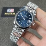 Rolex Datejust M126334 Bright Blue Fluted Dial Stainless Steel Jubilee and Fluted Bezel 41mm Top Replica