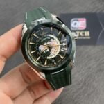 Omega Seamaster Aqua Terra 150m GMT Worldtimer Green Dial Green Rubber Strap 43mm Super Clone