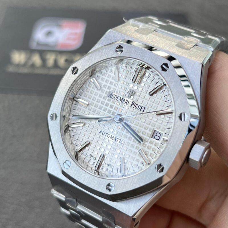 Audemars Piguet Royal Oak 15450ST.OO.1256ST.01 White Index Self- Winding 37mm Stainless Steel Super Clone