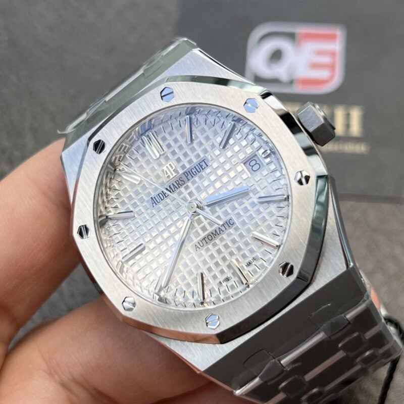 Audemars Piguet Royal Oak 15450ST.OO.1256ST.01 White Index Self- Winding 37mm Stainless Steel Super Clone