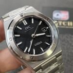 IWC Ingenieur Automatic 40mm Black Grid Dial Stainless Steel IW328901 Super Clone