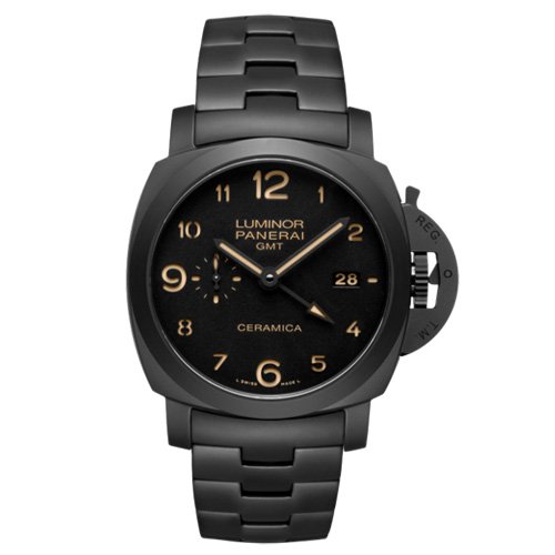 PANERAI LUMINOR PAM00438 44mm All Black Ceramic GMT Automatic Super Clone