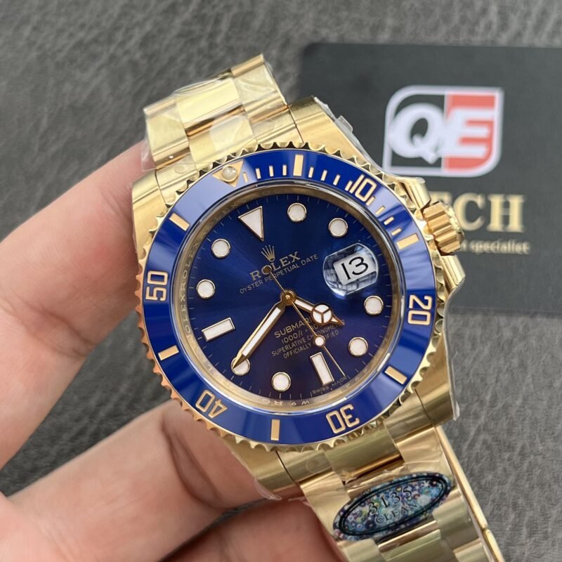 Rolex Submariner M116618LB Full Yellow Gold with Blue Dial Super Clone