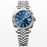 Rolex Datejust 41mm/36mm Stainless Steel on Jubilee with Blue Dial and Fluted Bezel Super clone