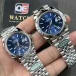 Rolex Datejust 41mm/36mm Stainless Steel on Jubilee with Blue Dial and Fluted Bezel Super clone