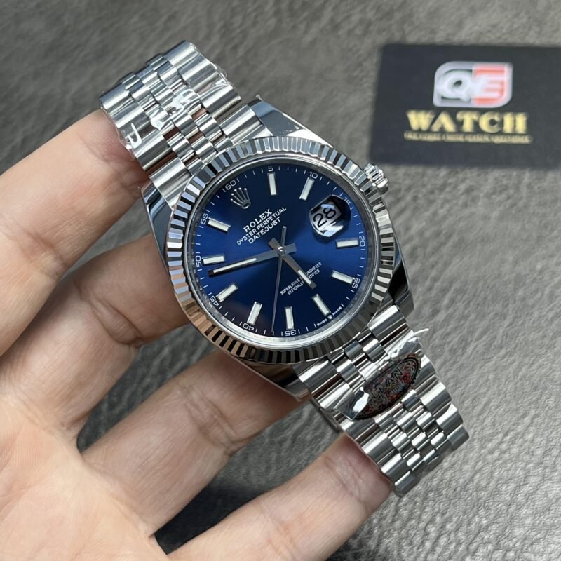 Rolex Datejust 41mm/36mm Stainless Steel on Jubilee with Blue Dial and Fluted Bezel Super clone