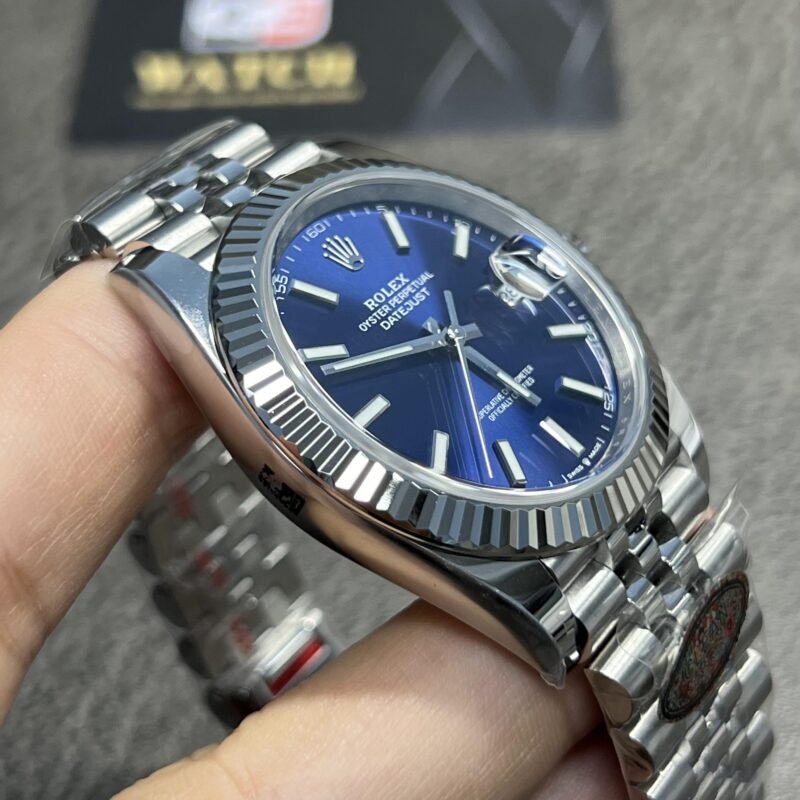 Rolex Datejust 41mm/36mm Stainless Steel on Jubilee with Blue Dial and Fluted Bezel Super clone