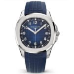 Patek Aquanaut 5168G-001 Blue Dial on Blue Rubber Strap (42mm) Super Clone