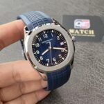 Patek Aquanaut 5168G-001 Blue Dial on Blue Rubber Strap (42mm) Super Clone