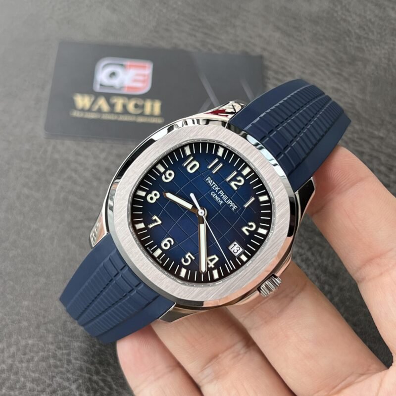 Patek Aquanaut 5168G-001 Blue Dial on Blue Rubber Strap (42mm) Super Clone