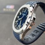 Patek Aquanaut 5168G-001 Blue Dial on Blue Rubber Strap (42mm) Super Clone