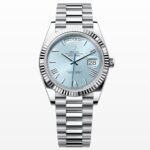 Rolex Day-Date m228236-0012 White gold Ice Blue Dial  (Roman Numerals) President bracelet (40mm) Super Clone