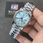 Rolex Day-Date m228236-0012 White gold Ice Blue Dial  (Roman Numerals) President bracelet (40mm) Super Clone