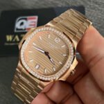 Patek Nautilus Ladies Watch 7118/1200R-010 Rose Gold and Diamond Bezel (35mm) Super Clone