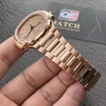 Patek Nautilus Ladies Watch 7118/1200R-010 Rose Gold and Diamond Bezel (35mm) Super Clone