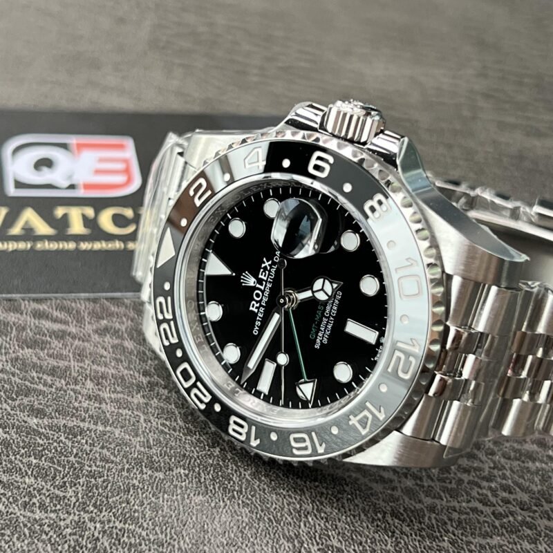 Rolex Bruce Wayne GMT Master II 126710grnr-0003 Black/Grey two-tone ceramic bezel Stainless Steel (40mm) Super Clone