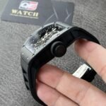 Richard Mille RM055 Black Ceramic Skeleton dial Black Rubber Strap Super Clone