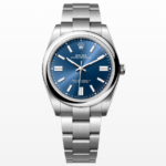 Rolex Oyster Perpetual 41mm M124330 Stainless Steel with Blue Dial Oystersteel Top Replica