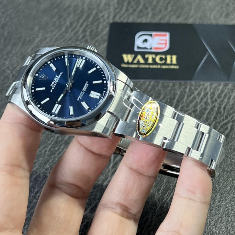 Rolex Oyster Perpetual 41mm M124330 Stainless Steel with Blue Dial Oystersteel Top Replica