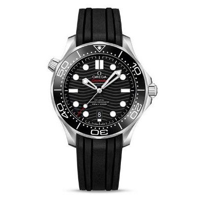 Seamaster Diver 300M Black Ceramic Black Dial on Black Rubber Strap 42mm Super Clone